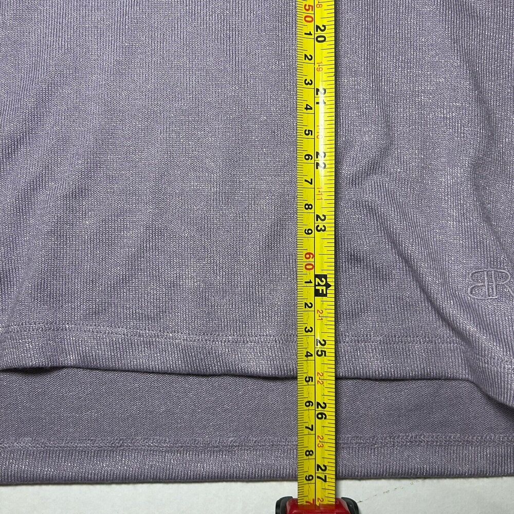 Banana Republic Womens Long Sleeve V-Neck Top Purple MEDIUM NWT - Picture 7 of 9